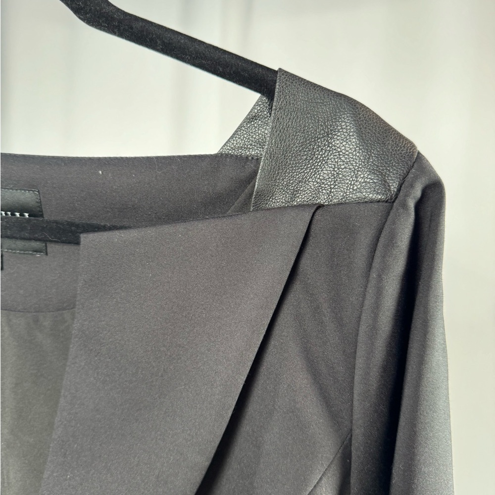 NWT Eloquii Collarless Blazer Jacket in Black Size 16 - Picture 5 of 8